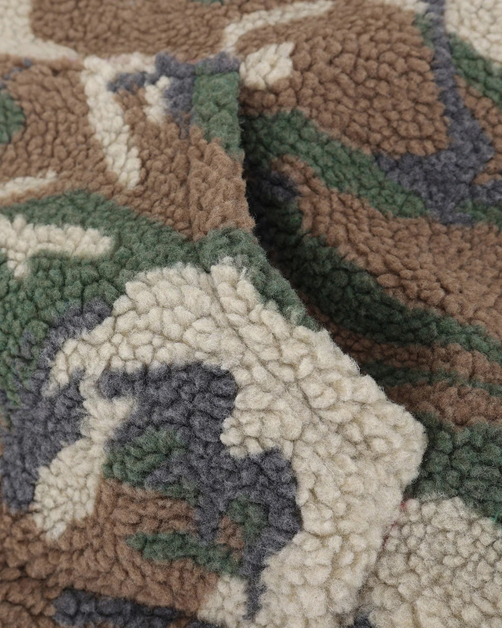 Camo Sherpa Fleece Hoodies | Inflation Streetwear