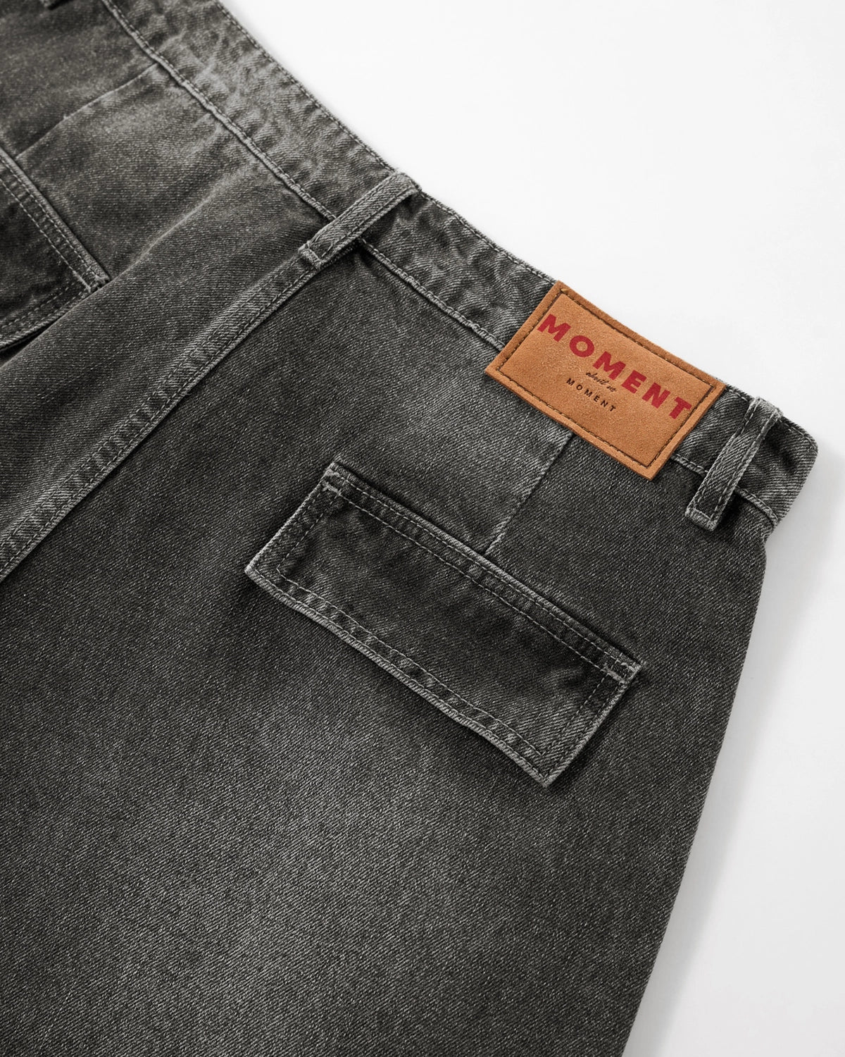 Distressed Washed Cargo Barrel Jeans | Streetwear