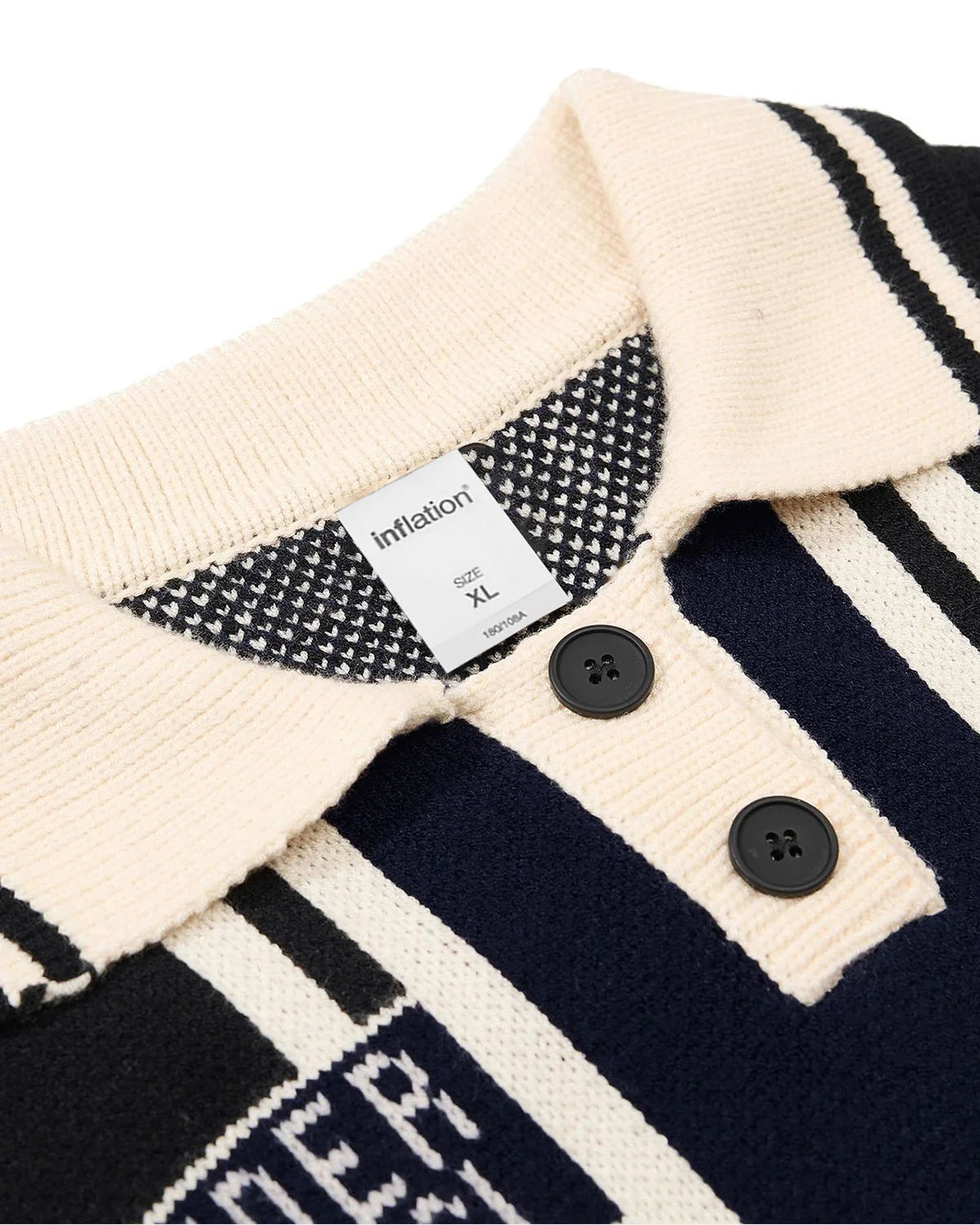 Rertro Colorblock Knitwear Polo Pullovers  | Inflation Streetwear