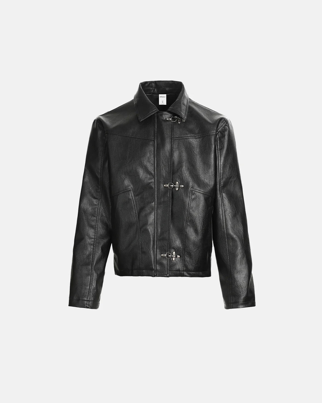 Faux Leather Clasp Jacket | Inflation Streetwear