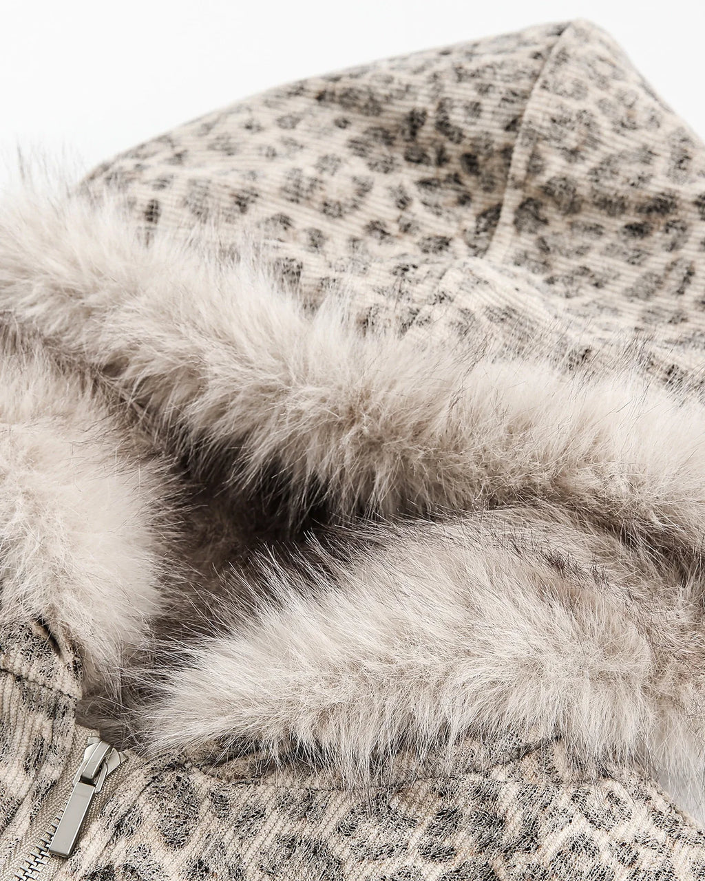 Leopard Faux Fur Lined Bomber Jacket | Inflation Streetwear