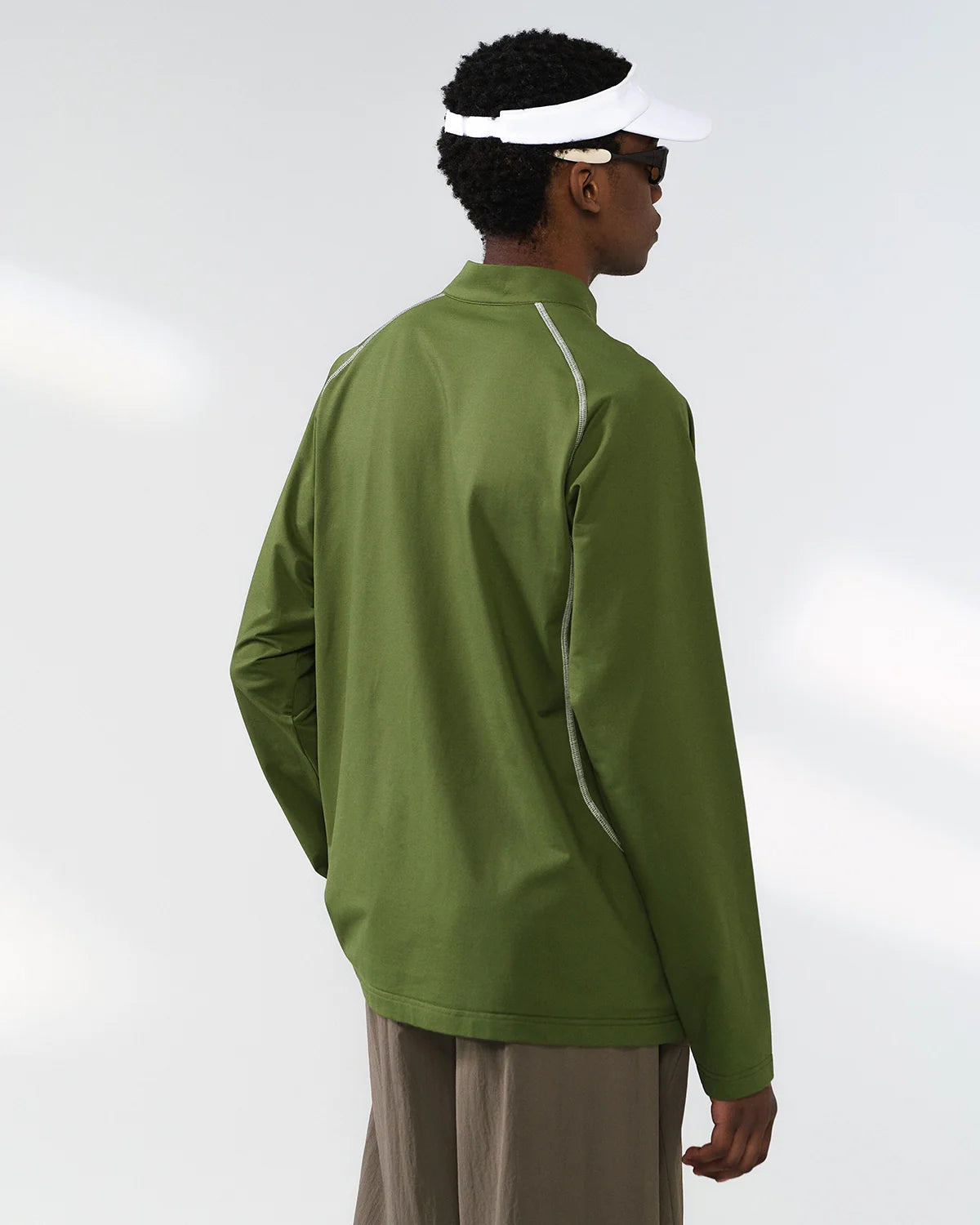 Quick-Dry Quarter Zip Up Long Sleeve Tee | INFLATION Streetwear