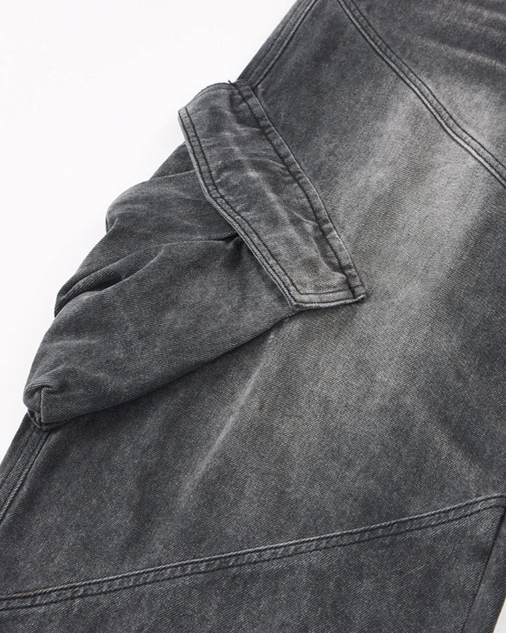 Big Pocket Cargo Acid Wash Baggy Jeans | Inflation Streetwear