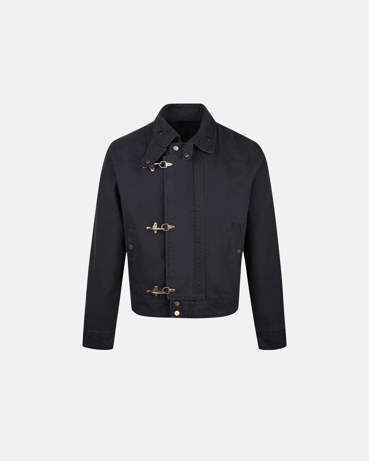 Khaki Canvas Clasp Jacket | Inflation Streetwear