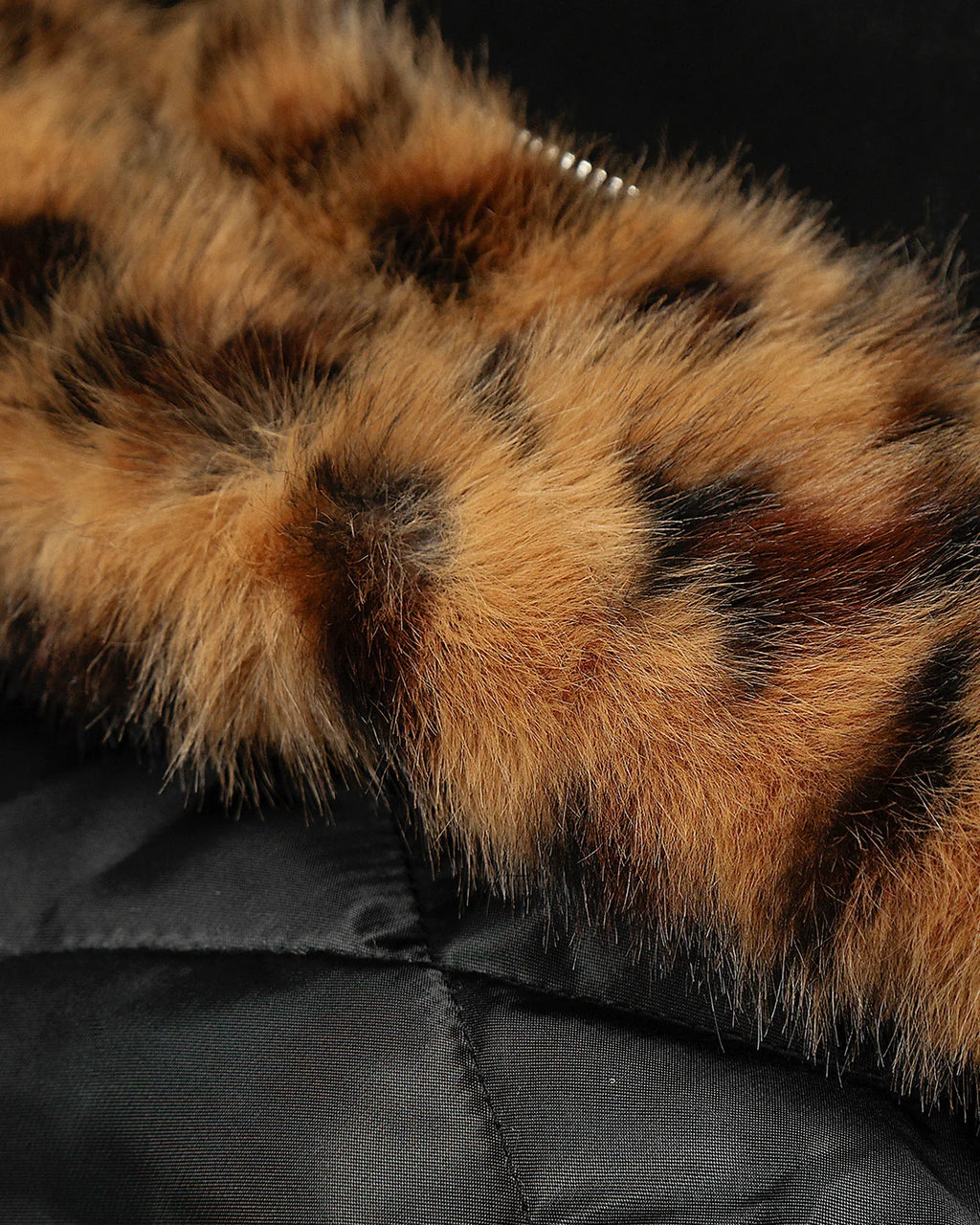 Faux Fur Leopard Sueded Hooded Jacket | INFLATION Streetwear