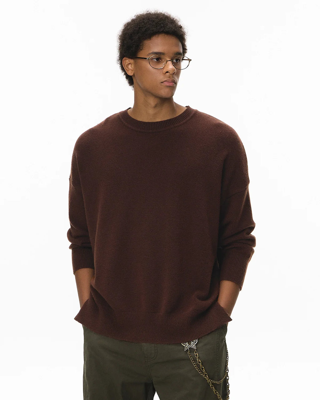 Crew Neck Knit Sweater| Inflation Streetwear