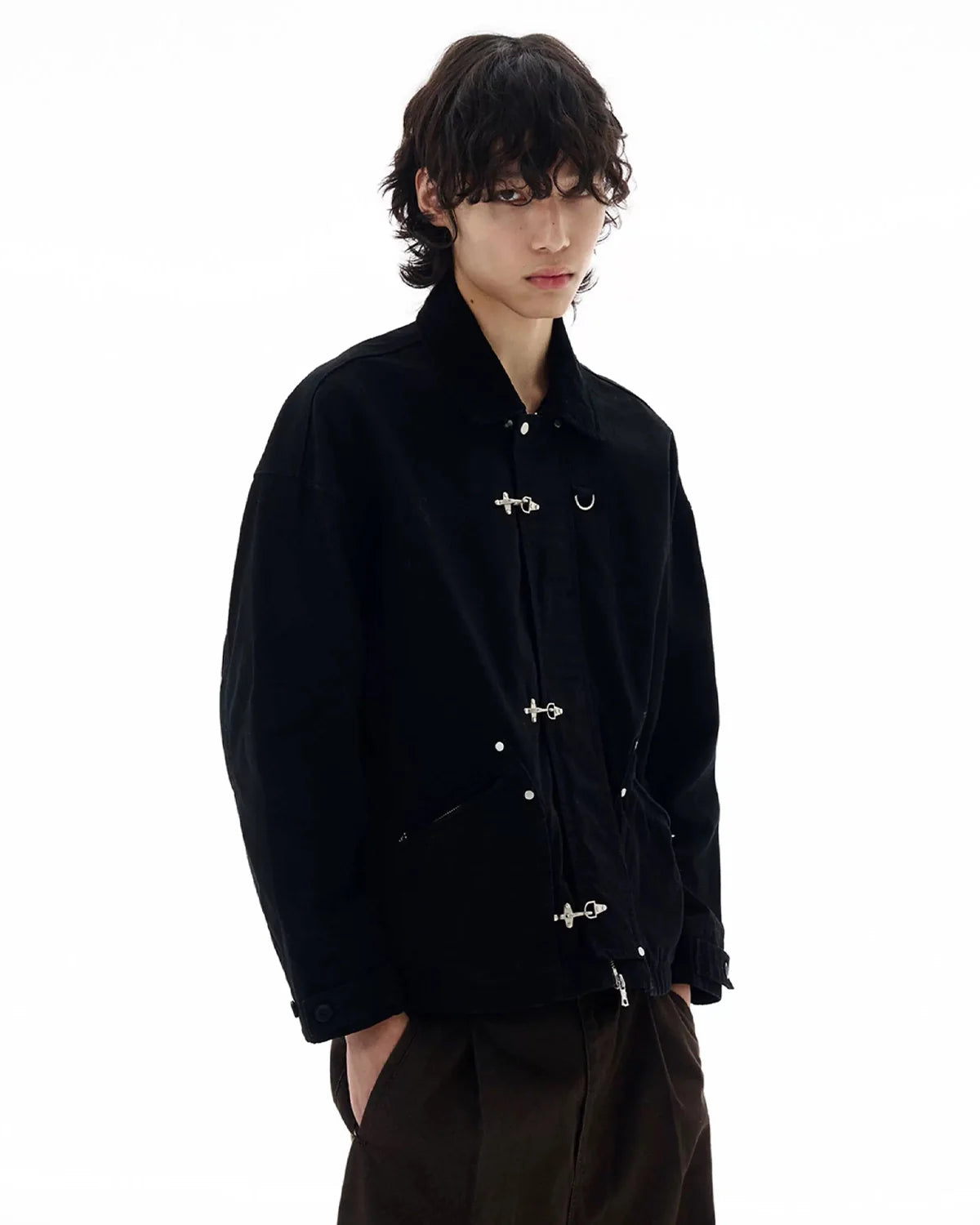 Fireman Buckle Worker Zip Up Jacket | Inflation Streetwear