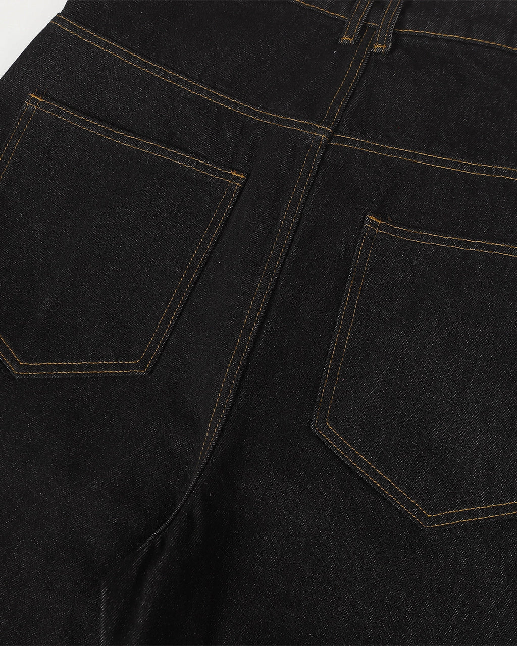 Button Detail Raw Baggy Jeans | Inflation Streetwear