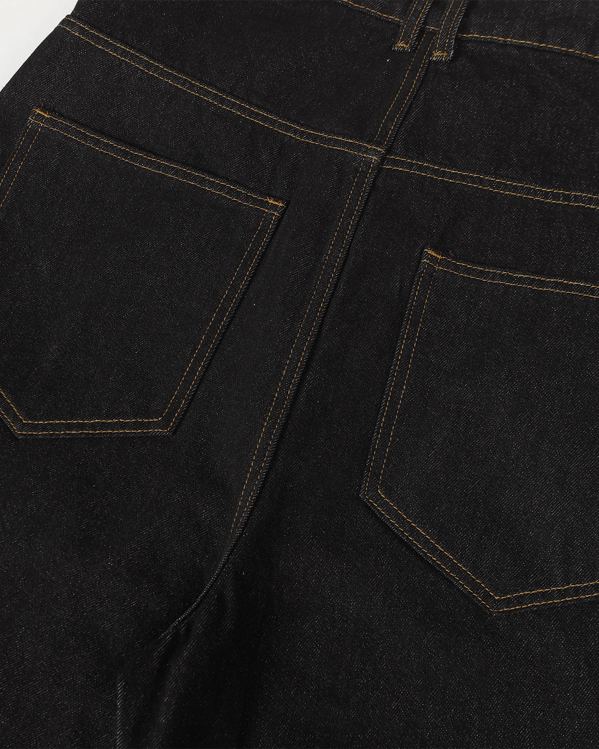 Button Detail Raw Baggy Jeans | Inflation Streetwear