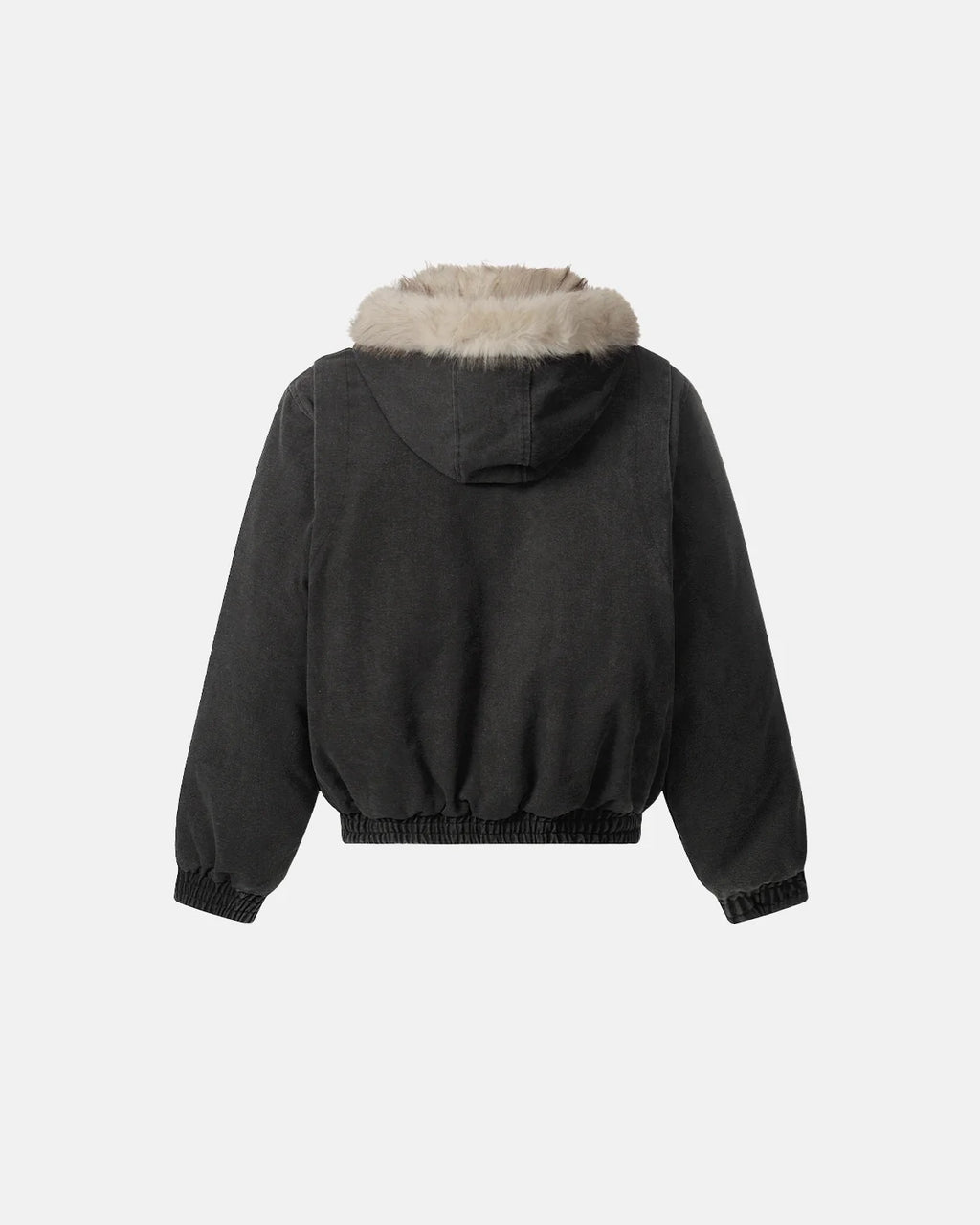 Detachable Hooded Faux Fur Padded Jacket | Inflation Streetwear