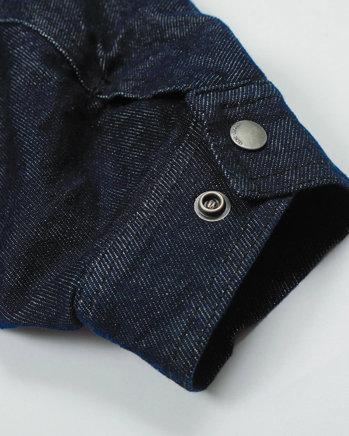 PU Leather Collar Raw Denim Jacket | INFLATION Streetwear