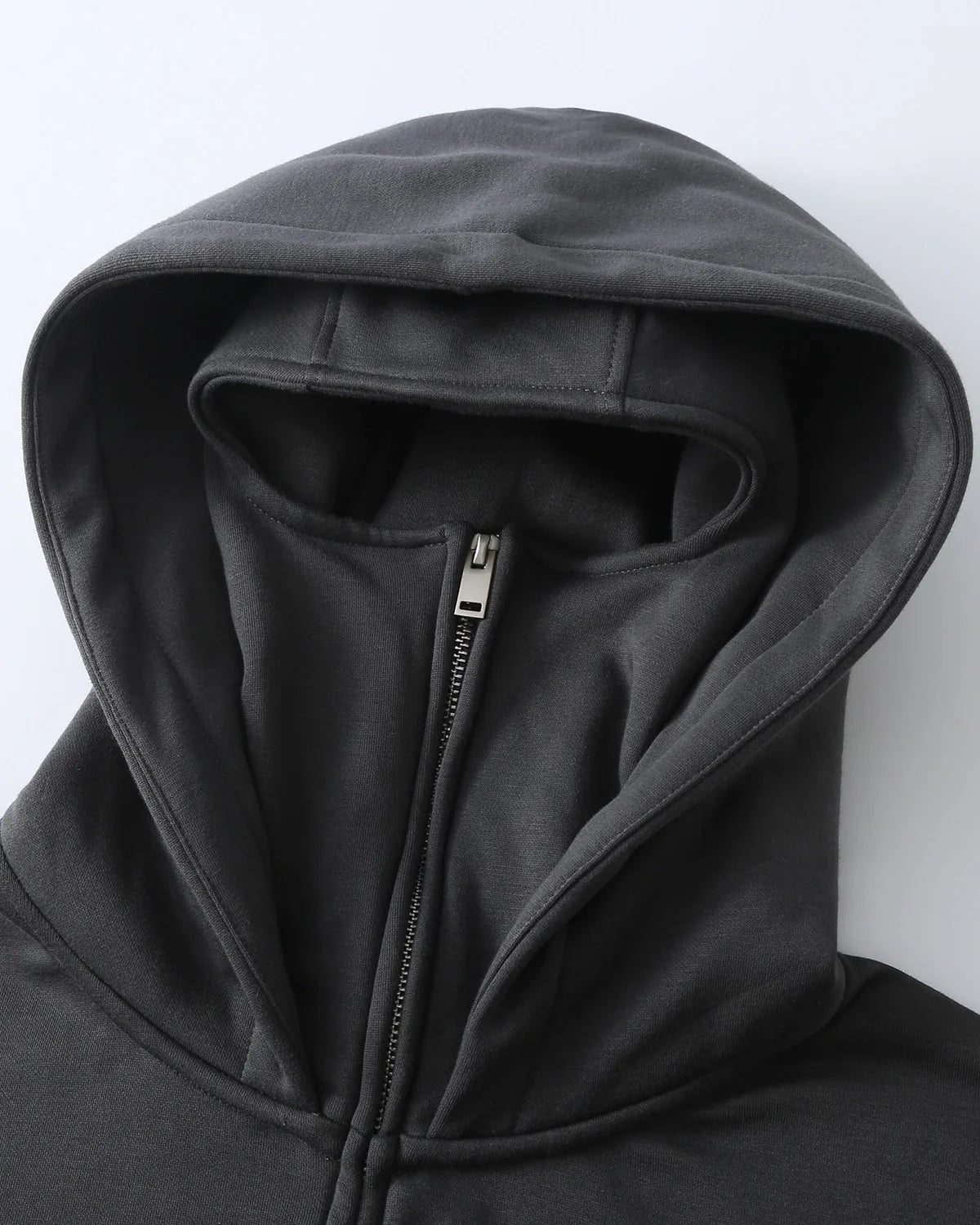 Fleece Zip-Up Hoodie with Face Mask | Inflation Streetwear