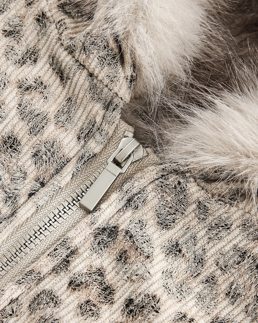 Leopard Faux Fur Lined Bomber Jacket | Inflation Streetwear
