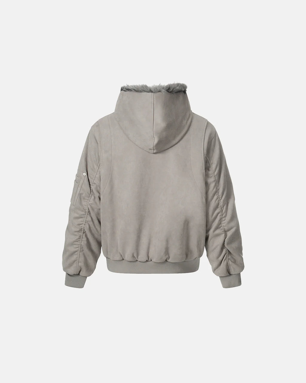 Reversible Faux Fur Hooded Jacket |  Inflation Streetwear