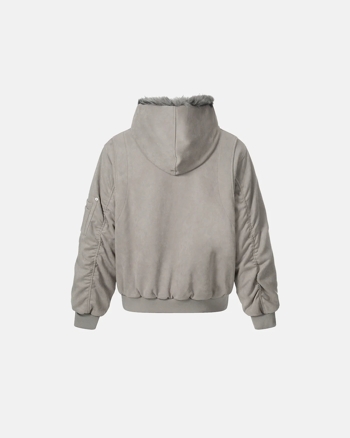 Reversible Faux Fur Hooded Jacket |  Inflation Streetwear