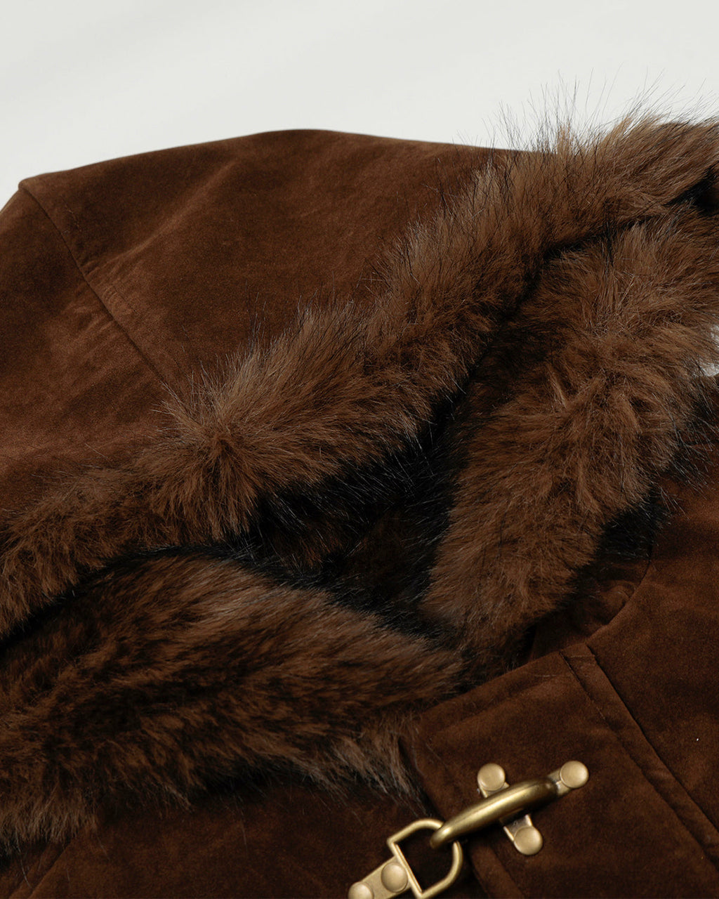 Faux Fur Lined Clasp Bomber Jacket | Inflation Streetwear
