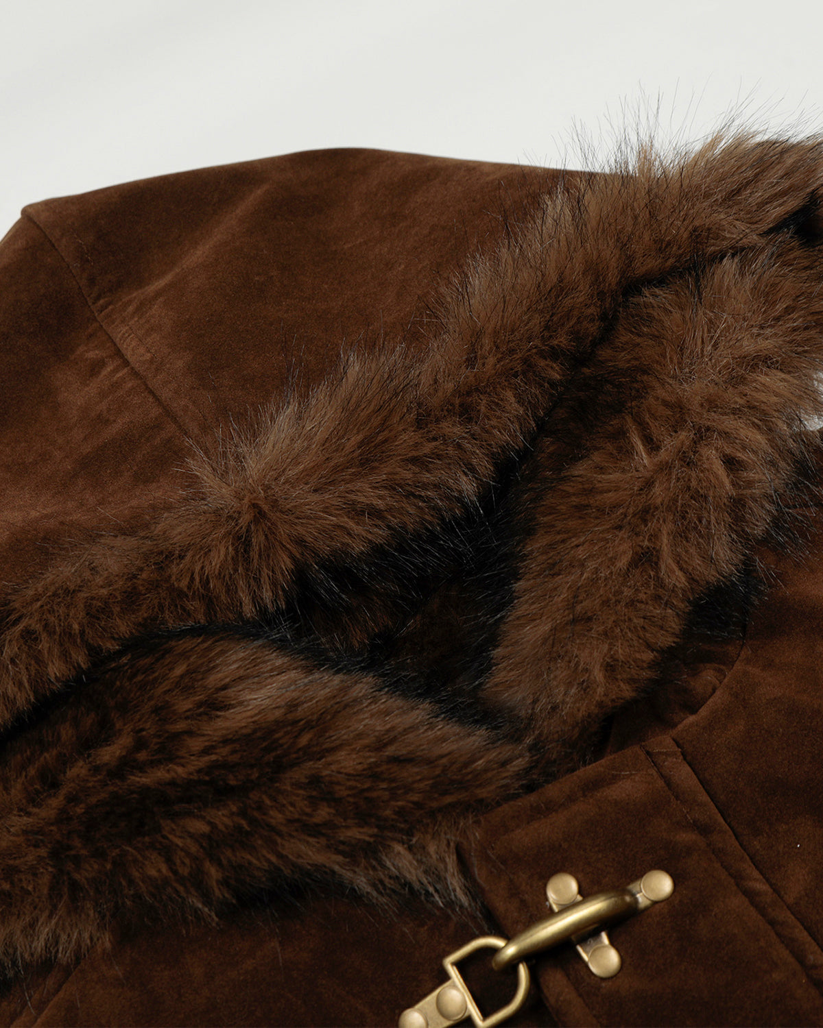 Faux Fur Lined Clasp Bomber Jacket | Inflation Streetwear