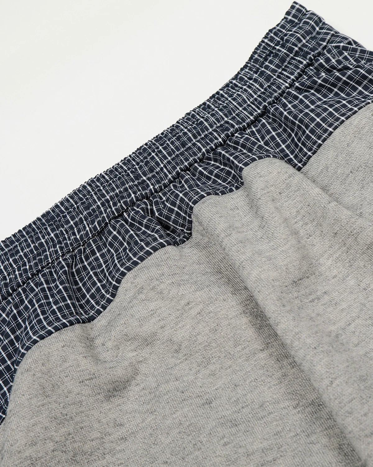 Checkered Patchwork Barrel Sweatpant | Inflation Streetwear