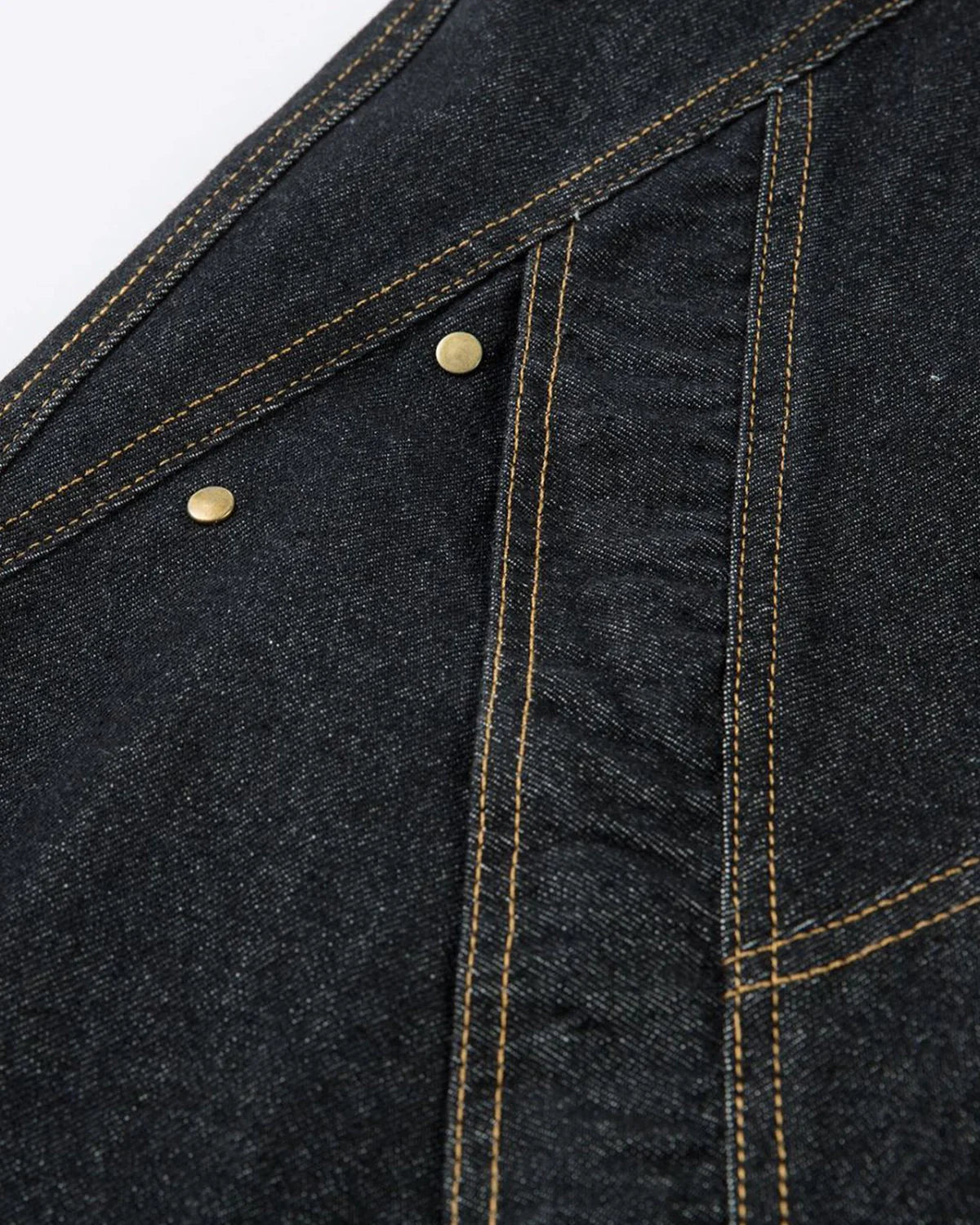 Stitching Button Up Baggy Jeans | Inflation Streetwear