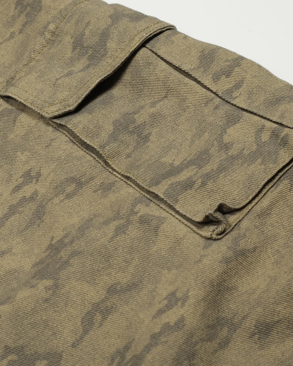 Multi Pockets Khaki Camo Barrel Jeans | Inflation Streetwear