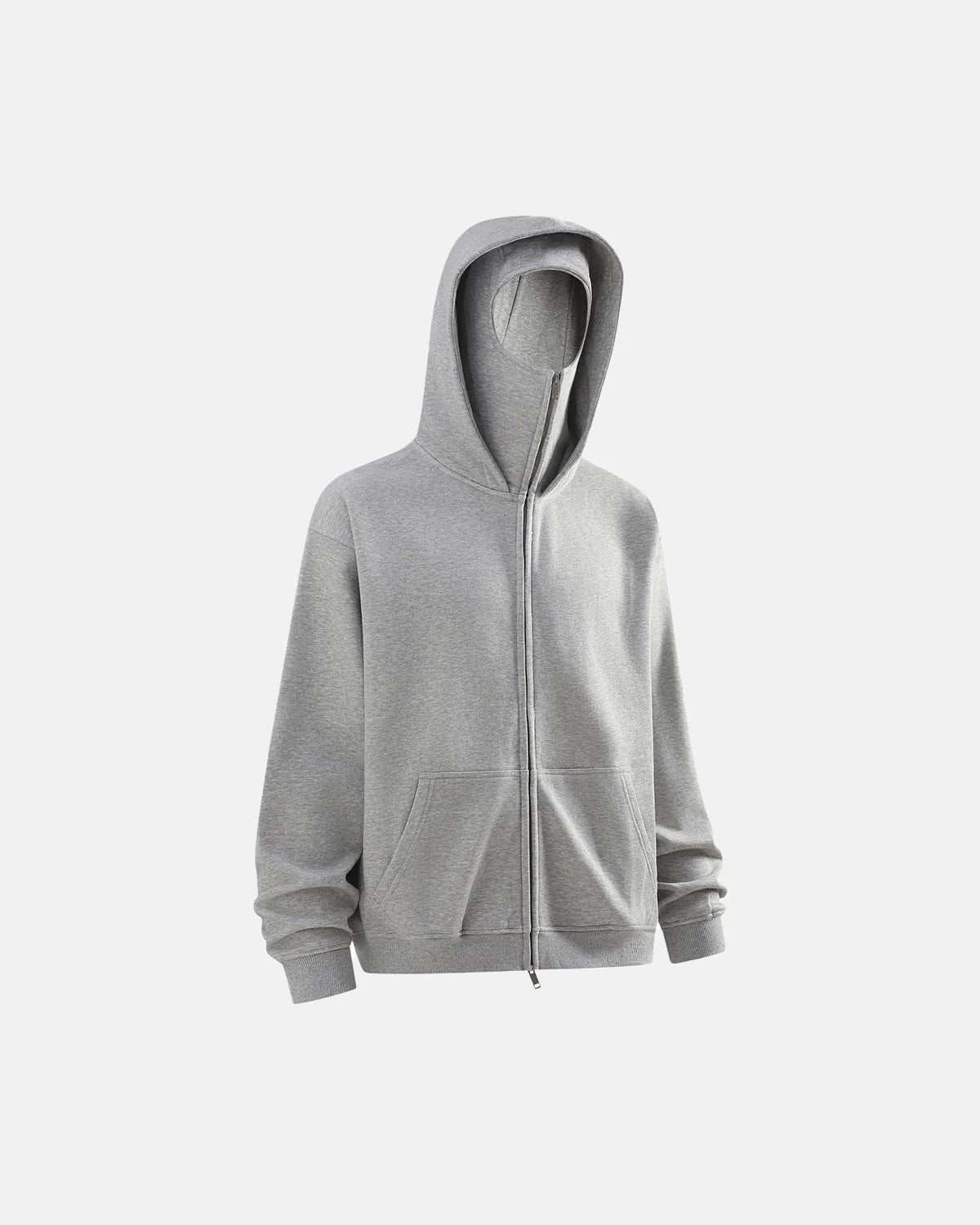 Fleece Zip-Up Hoodie with Face Mask | Inflation Streetwear