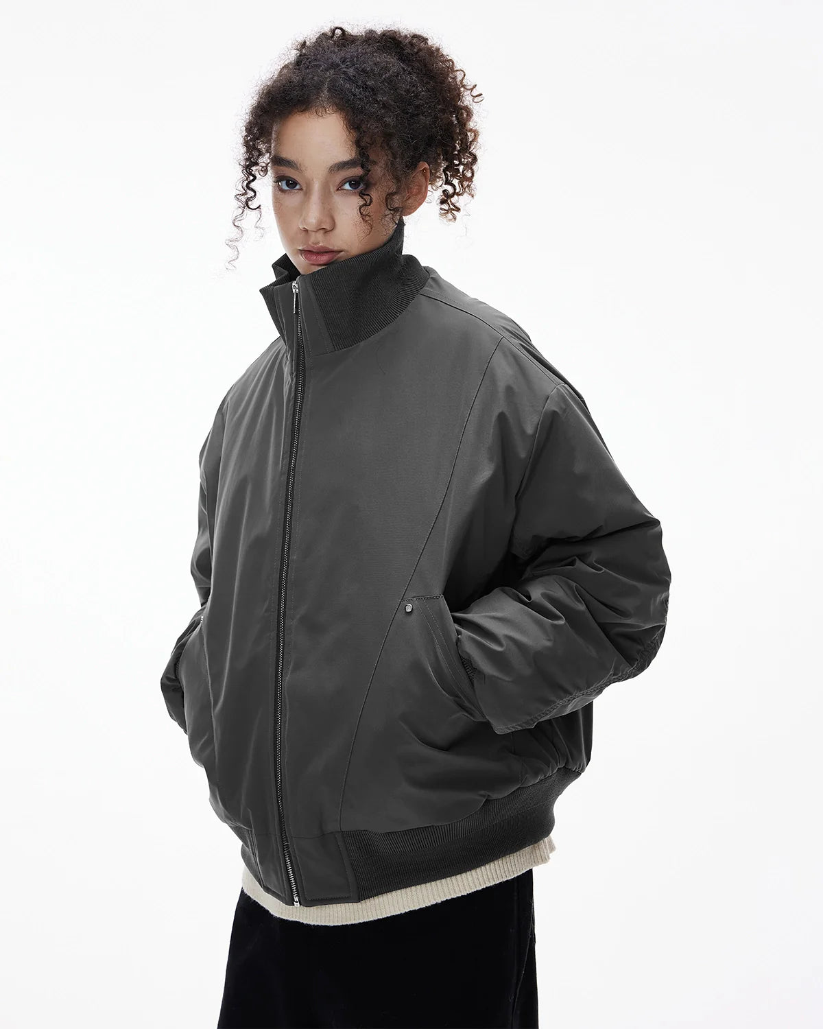 Cotton Padded Bomber Jacket | Inflation Streetwear