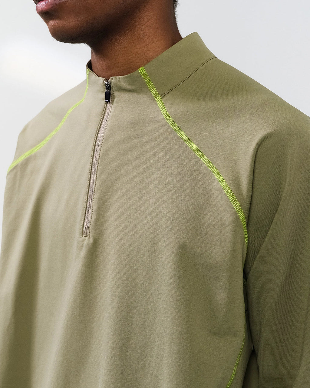 Quick-Dry Quarter Zip Up Long Sleeve Tee | INFLATION Streetwear