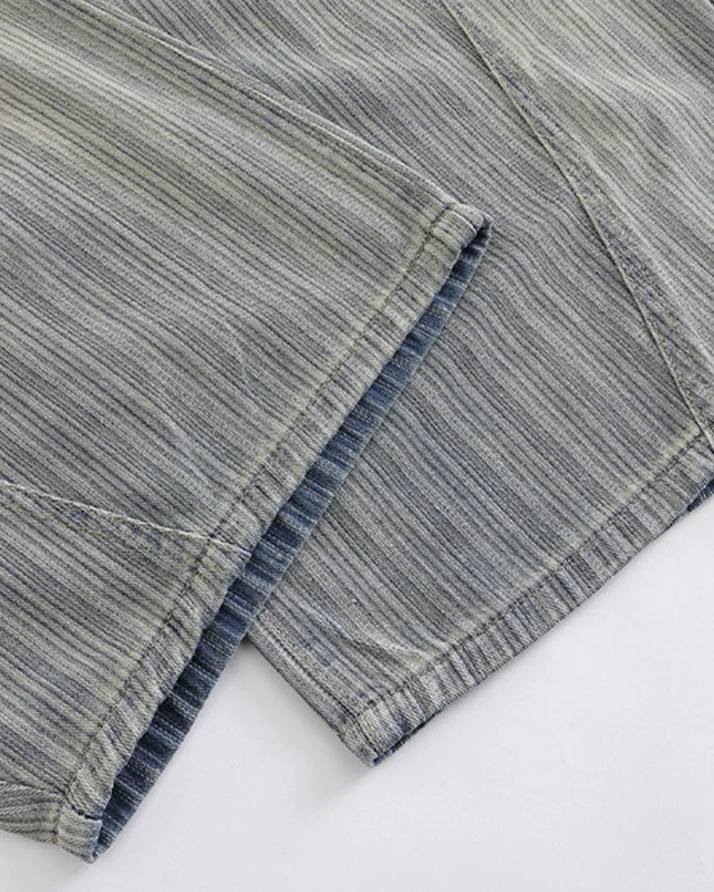 Acid Washed Stripe Baggy Jeans | Inflation Streetwear