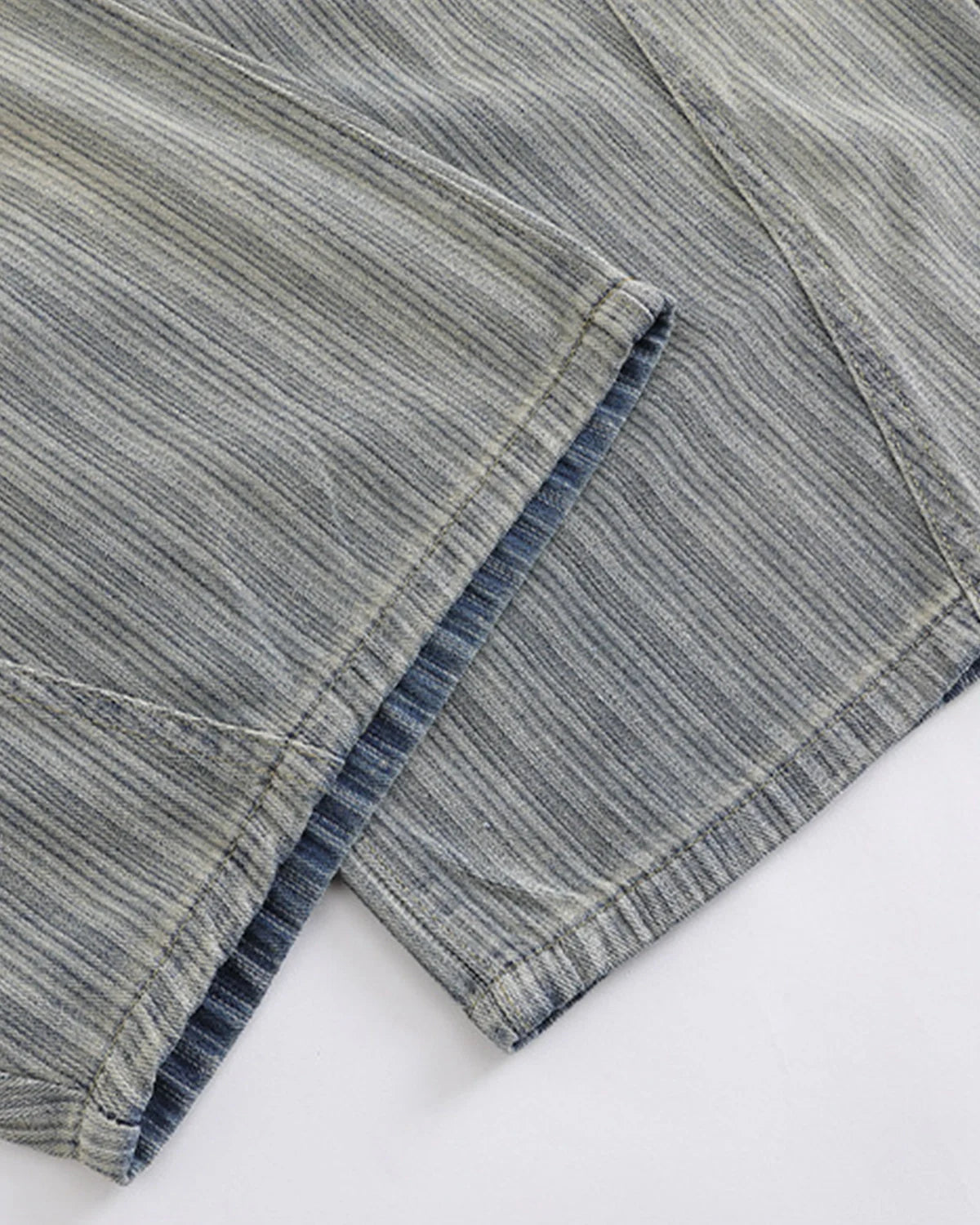 Acid Washed Stripe Baggy Jeans | Inflation Streetwear