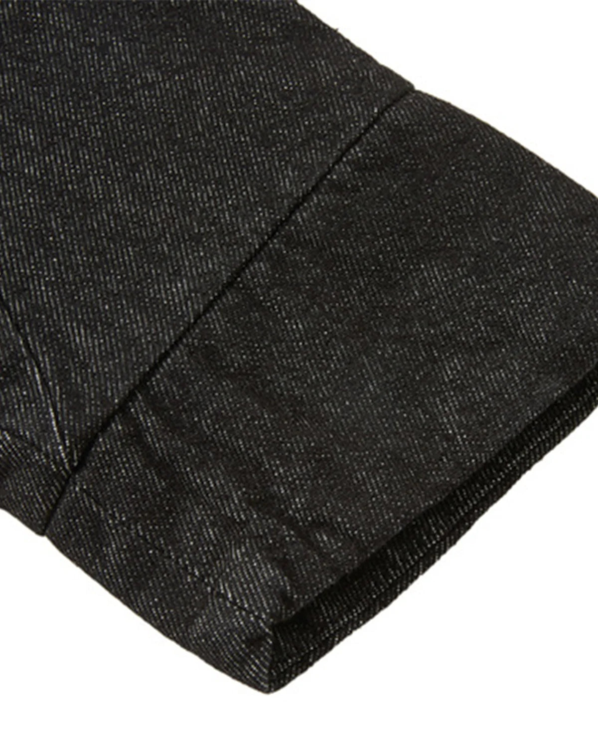 Cropped Asymmetric Button Denim Jacket | Inflation Streetwear