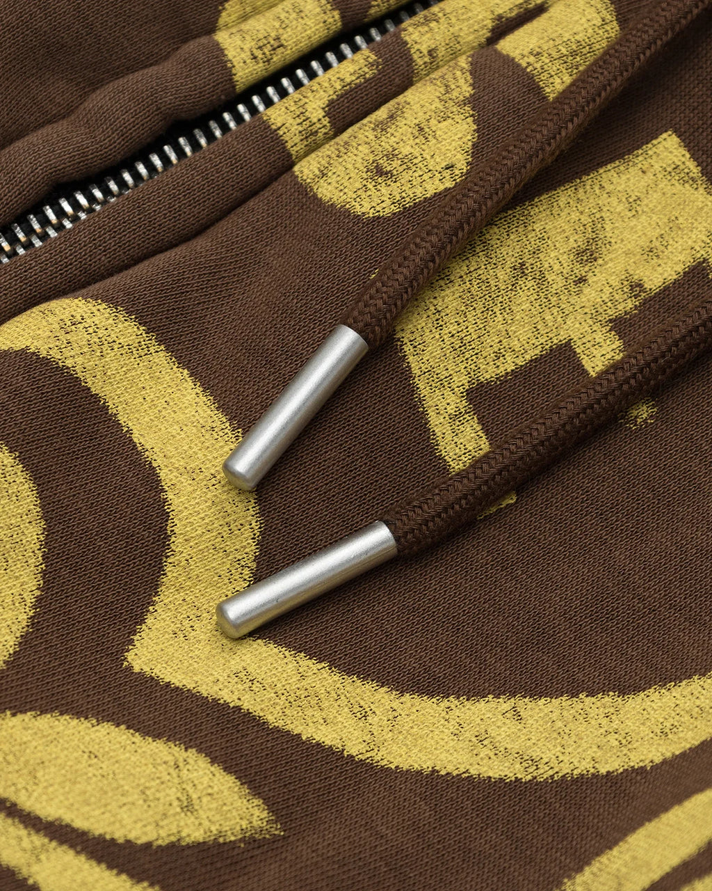 Acid Washed Graphic Cotton Padded Jacket | Inflation Streetwear