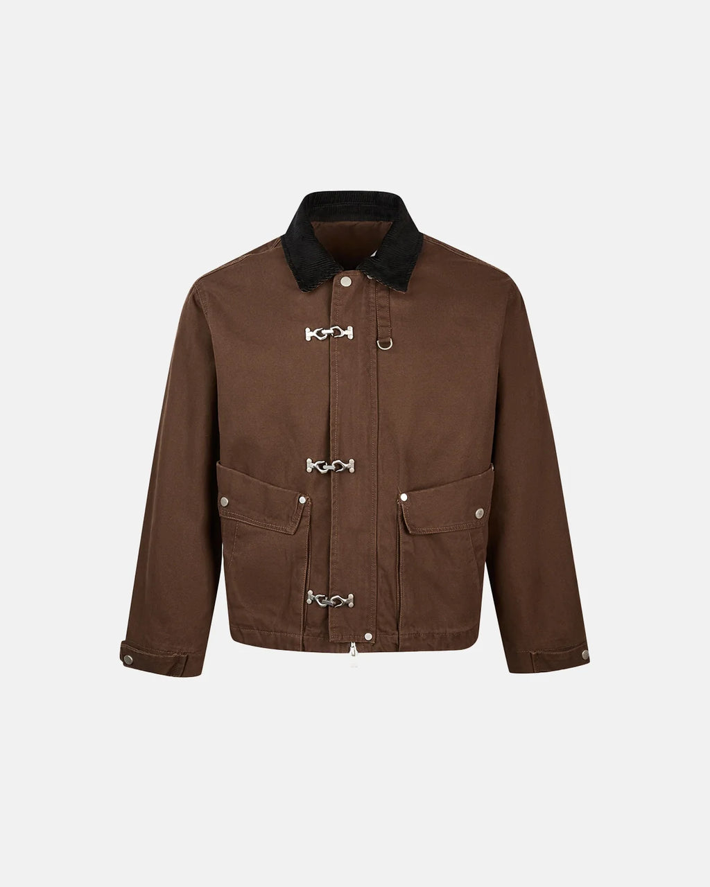 Vintage Metal Buckle Canvas Clasp Jacket | Inflation Streetwear