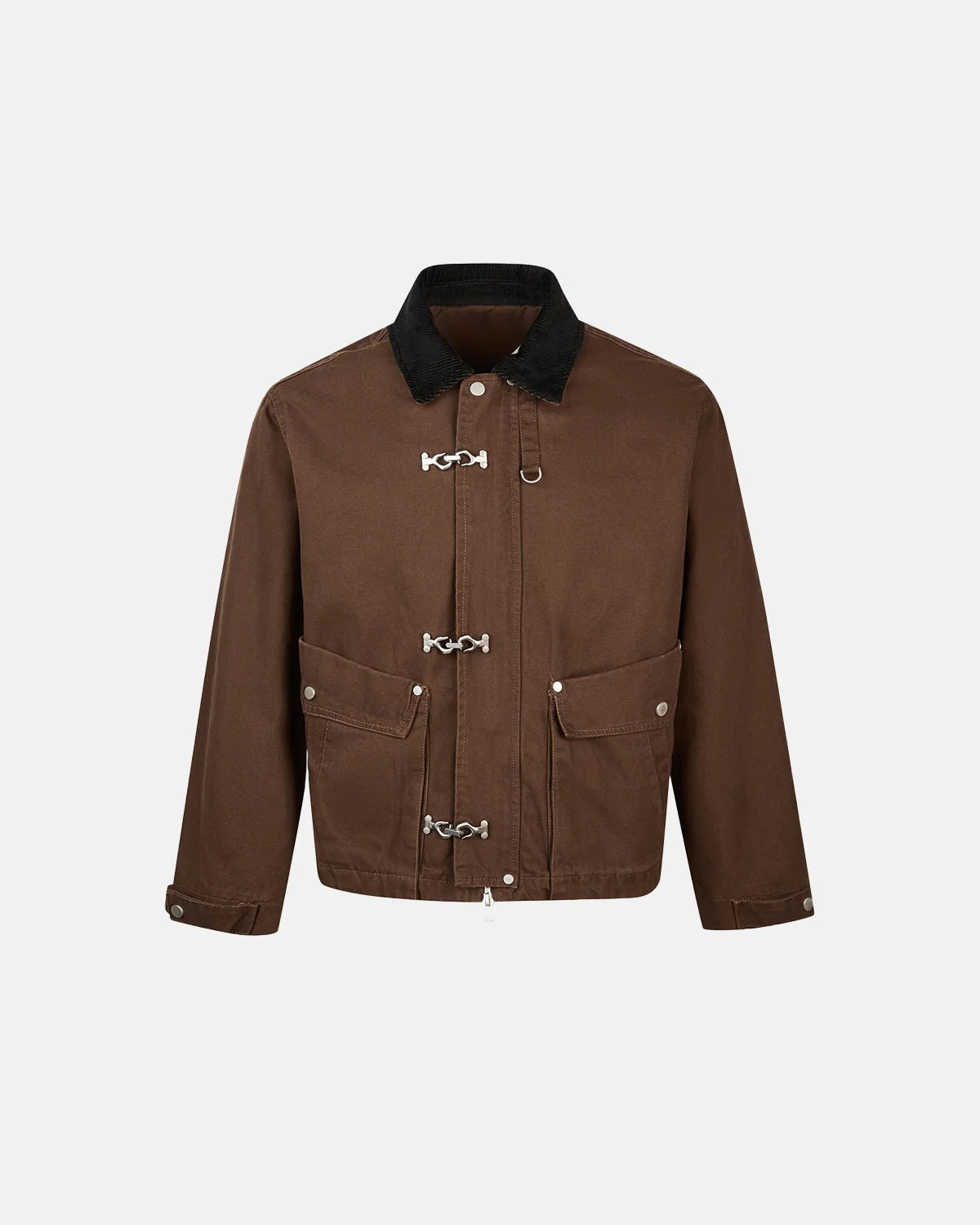 Vintage Metal Buckle Canvas Clasp Jacket | Inflation Streetwear