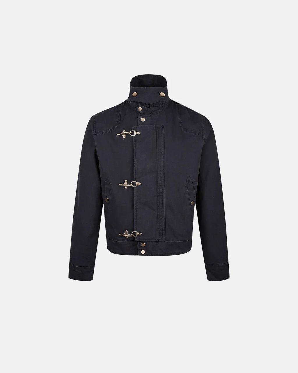 Khaki Canvas Clasp Jacket | Inflation Streetwear