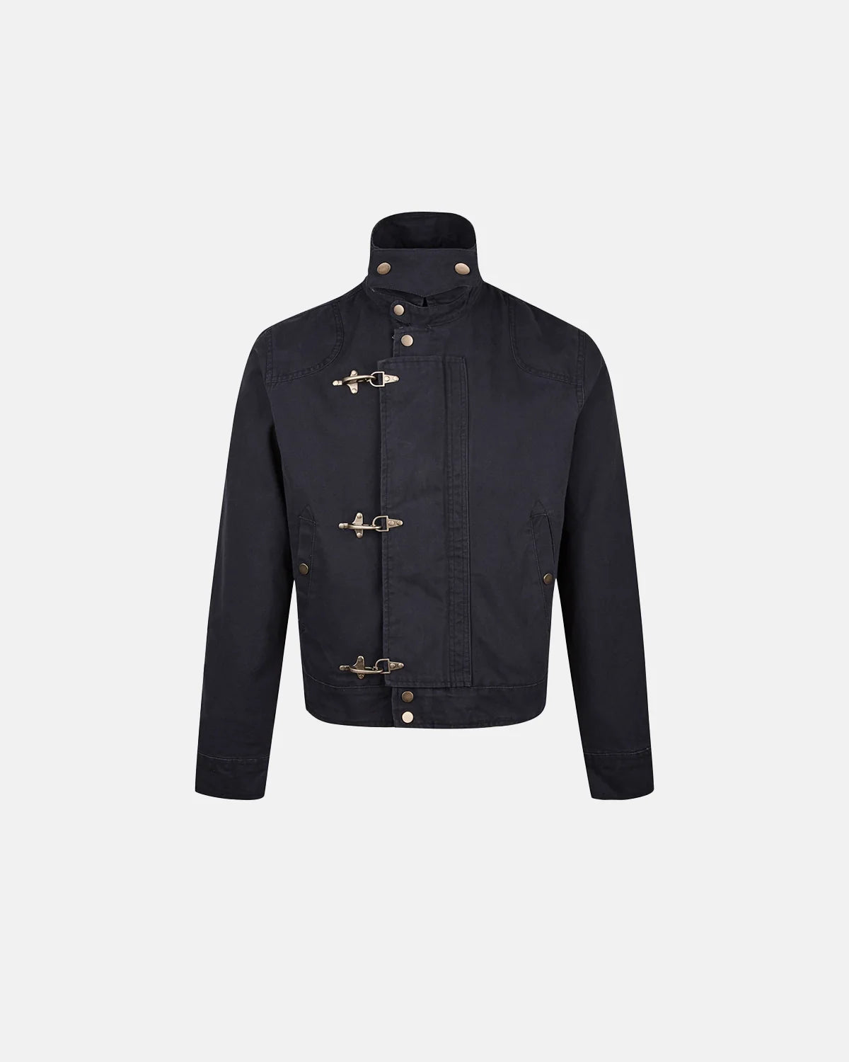 Khaki Canvas Clasp Jacket | Inflation Streetwear