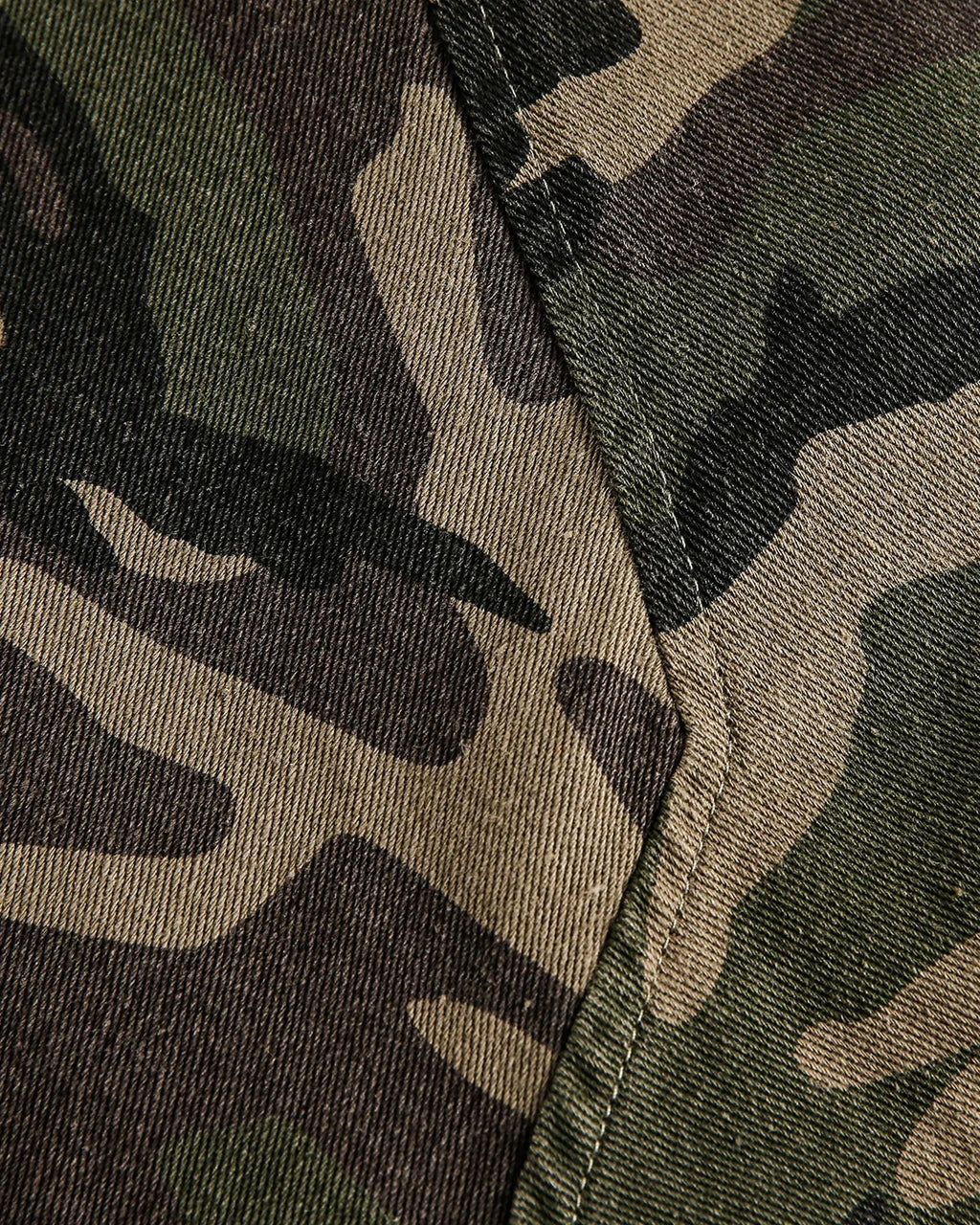 Camo Faux Fur Lined Bomber Jacket | Inflation Streetwear