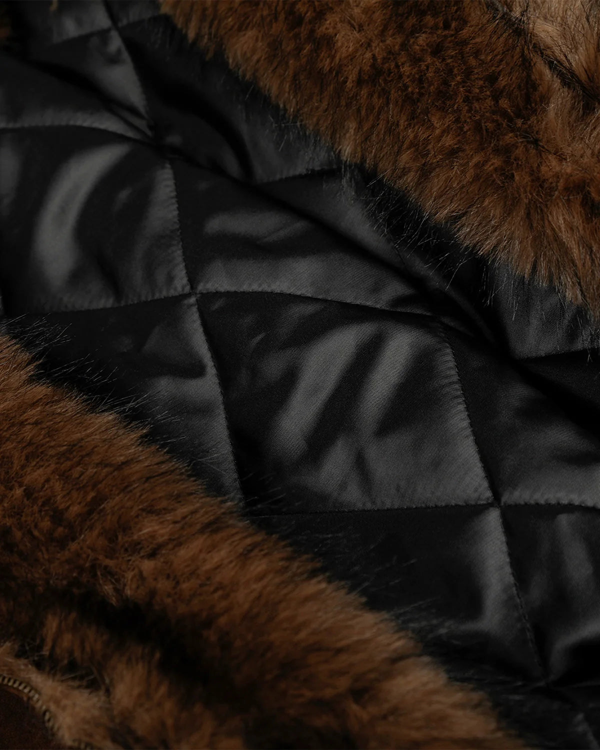 Faux Fur Lined Clasp Bomber Jacket | Inflation Streetwear