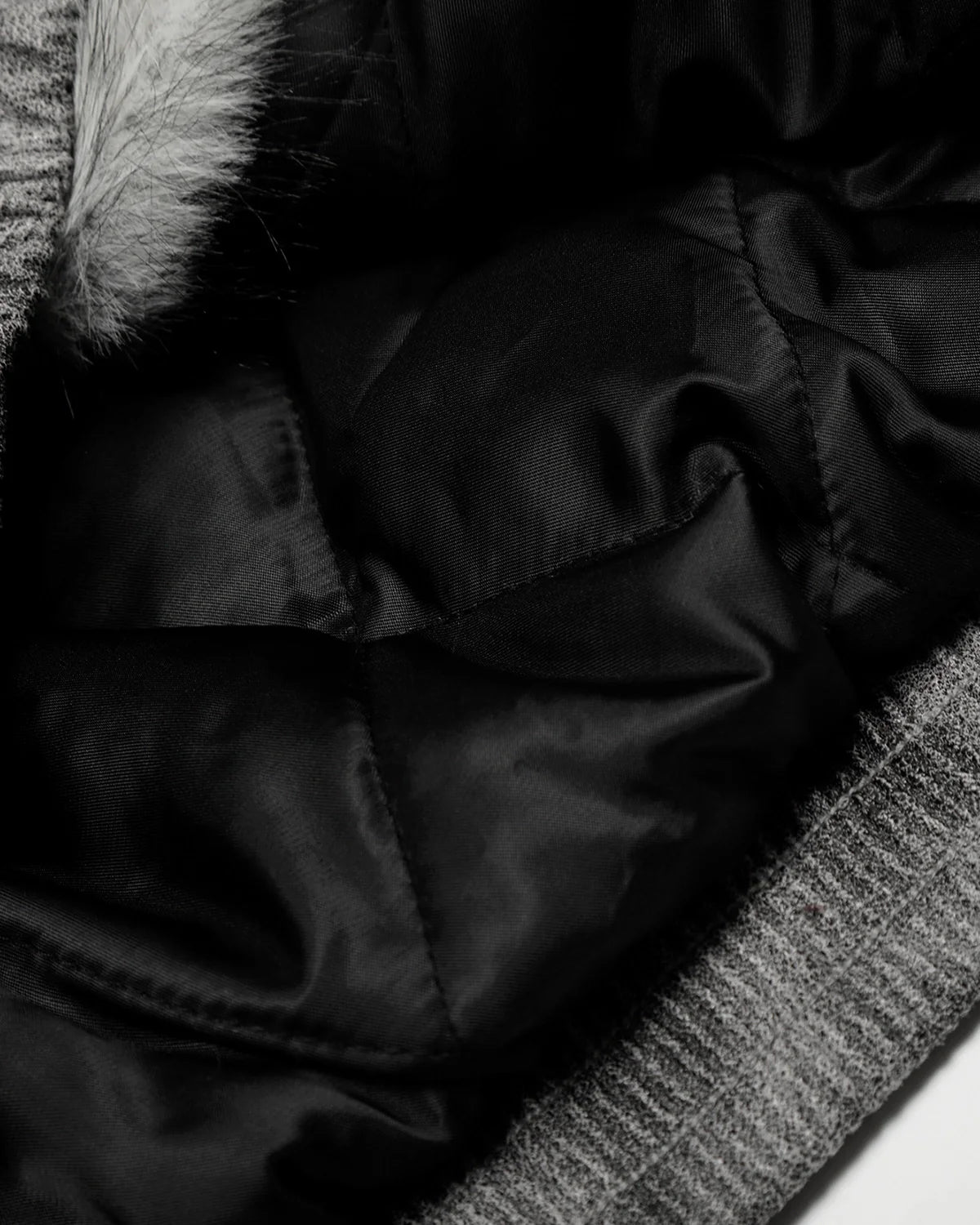Suede Faux Fur Cotton Padded Jacket | Inflation Streetwear