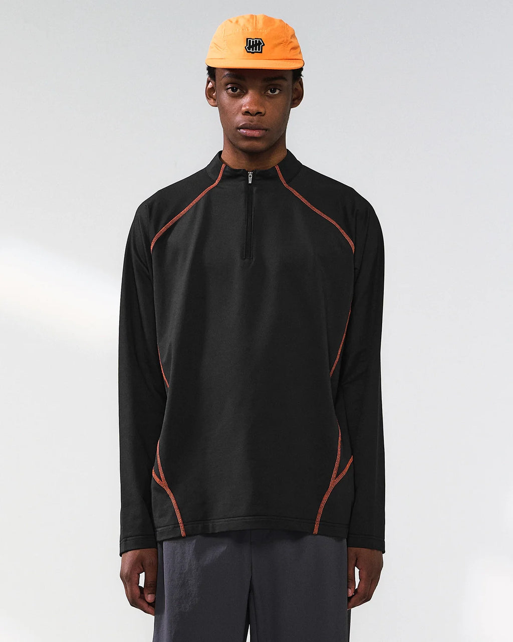 Quick-Dry Quarter Zip Up Long Sleeve Tee | INFLATION Streetwear