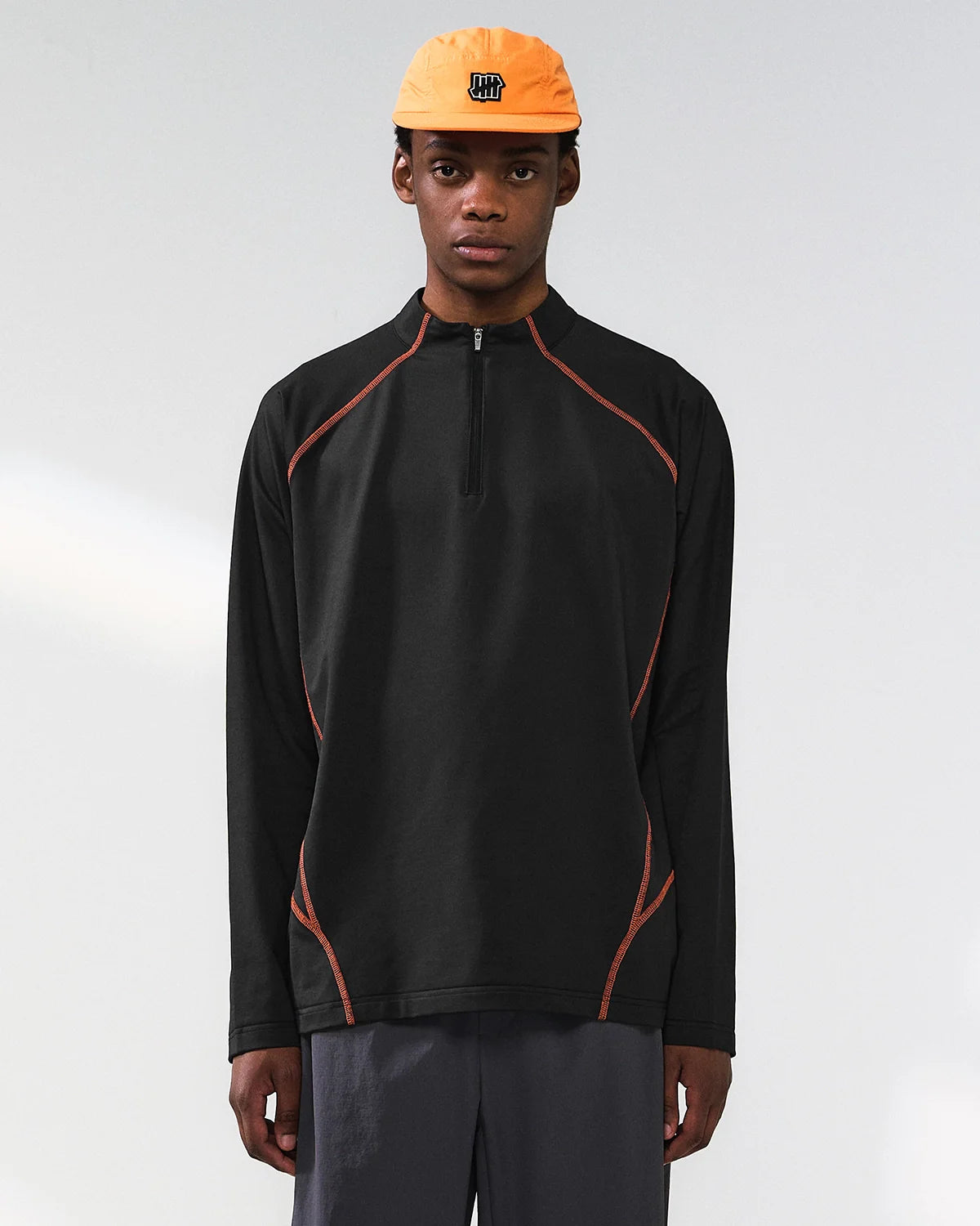 Quick-Dry Quarter Zip Up Long Sleeve Tee | INFLATION Streetwear