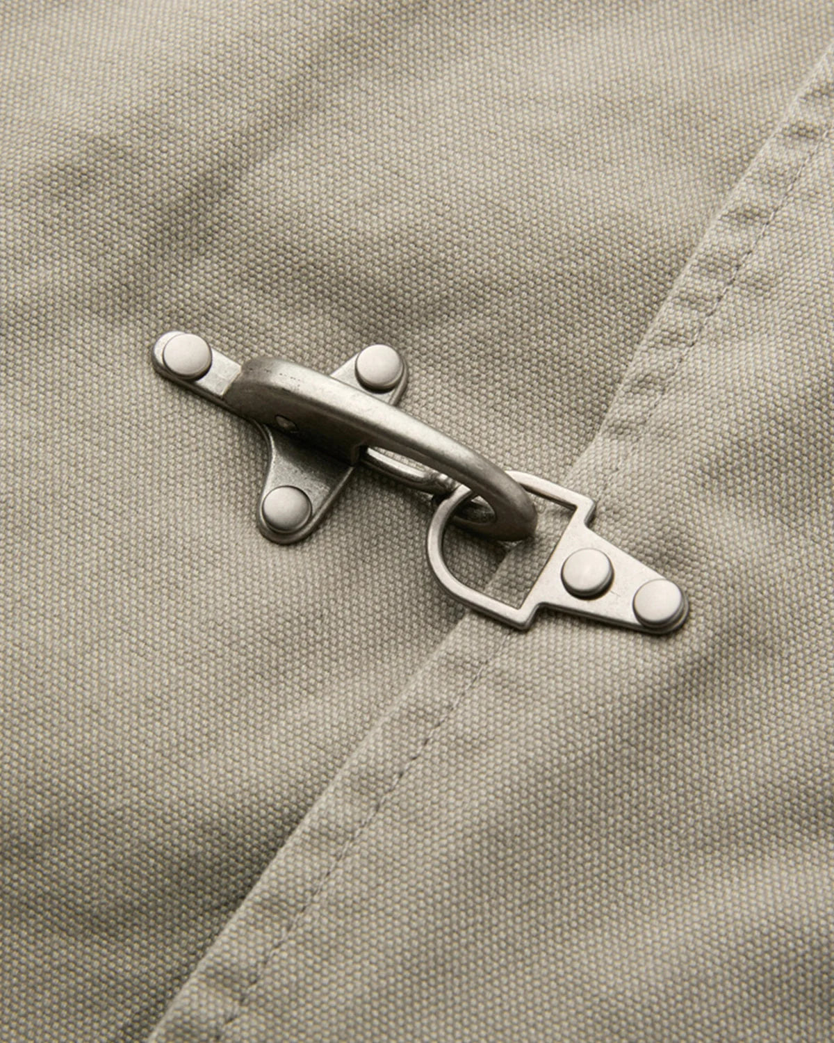 Khaki Canvas Clasp Jacket | Inflation Streetwear
