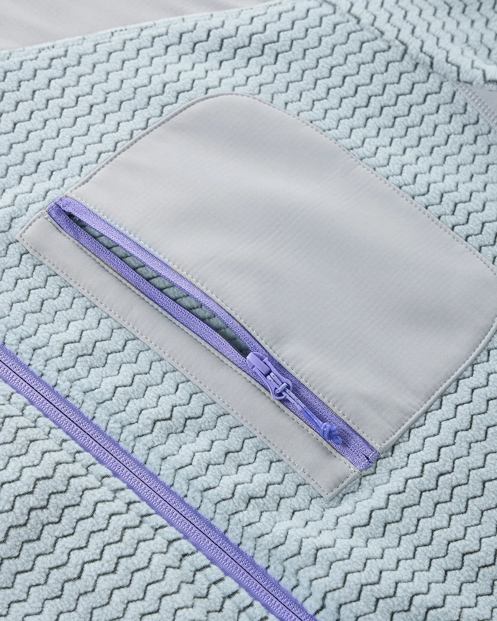 Wavy Fleece Zip-Up Jacket | INFLATION Streetwear