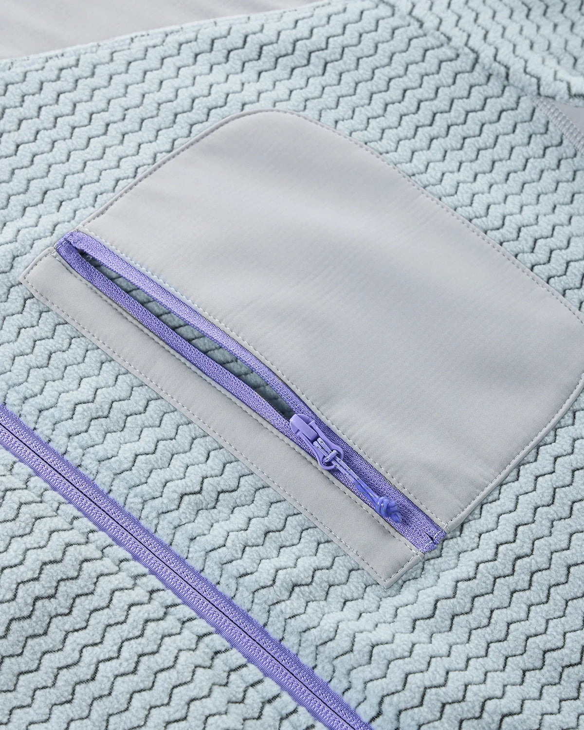 Wavy Fleece Zip-Up Jacket | INFLATION Streetwear