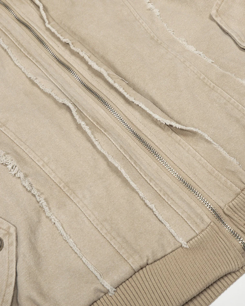 Faux Fur Lined Washed Hooded Jacket | Inflation Streetwear