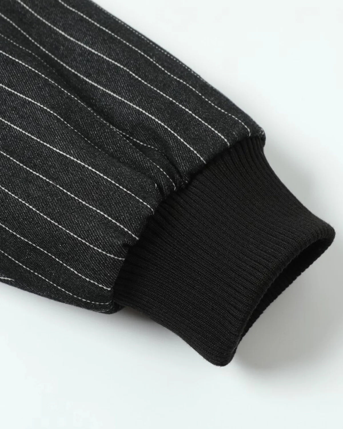 Faux Fur Pinstripe Padded Jacket | Inflation Streetwear