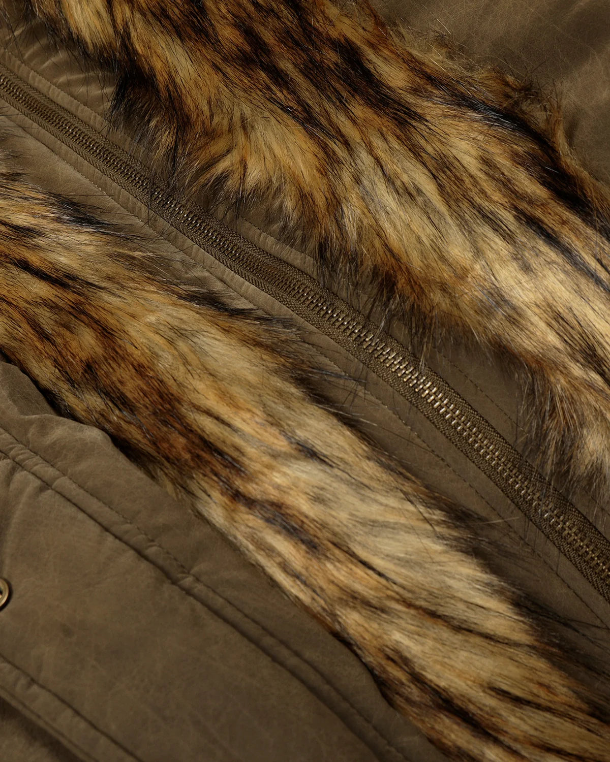 Faux Fur Cropped Cotton Parkas | Infaltion Streetwear