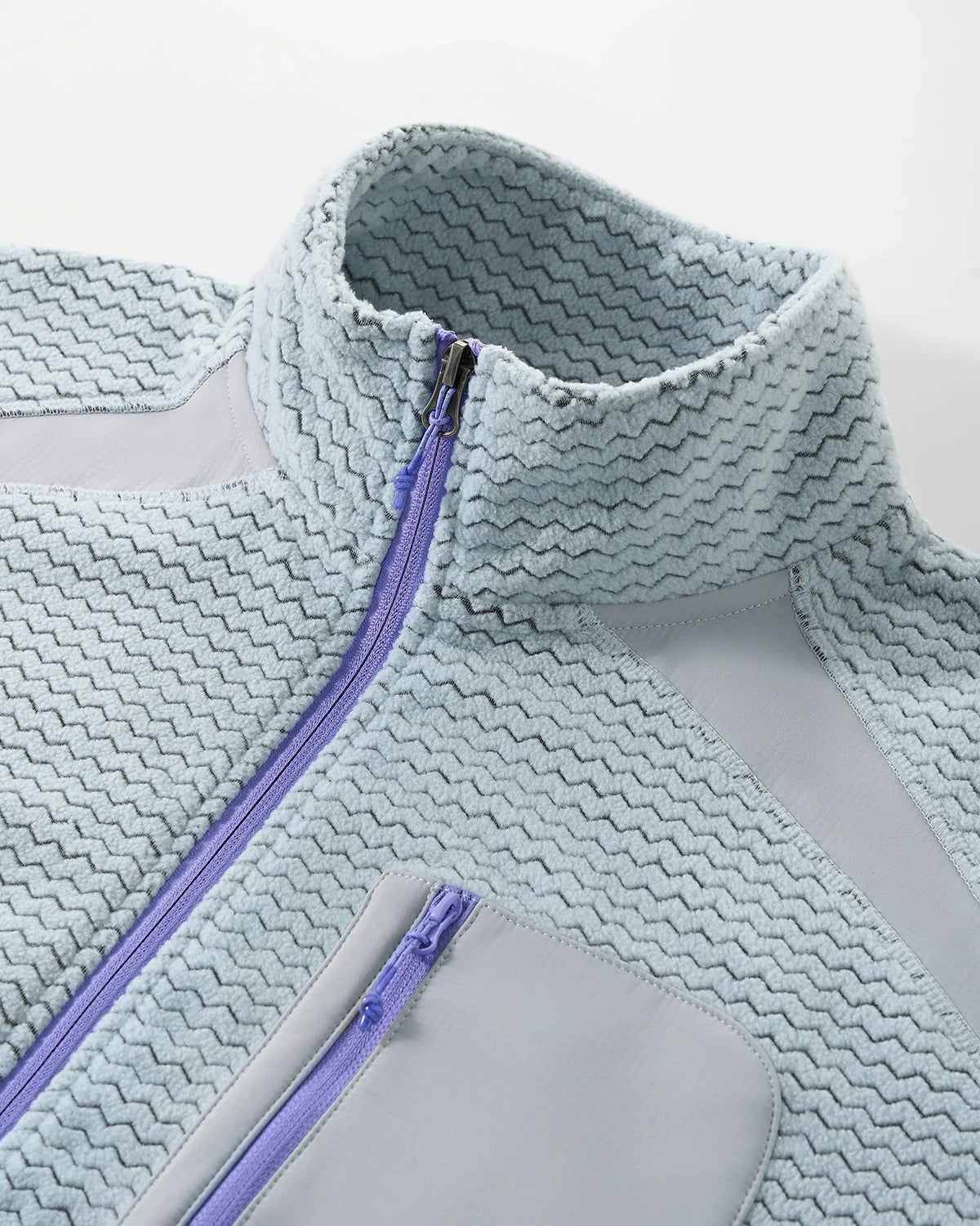 Wavy Fleece Zip-Up Jacket | INFLATION Streetwear