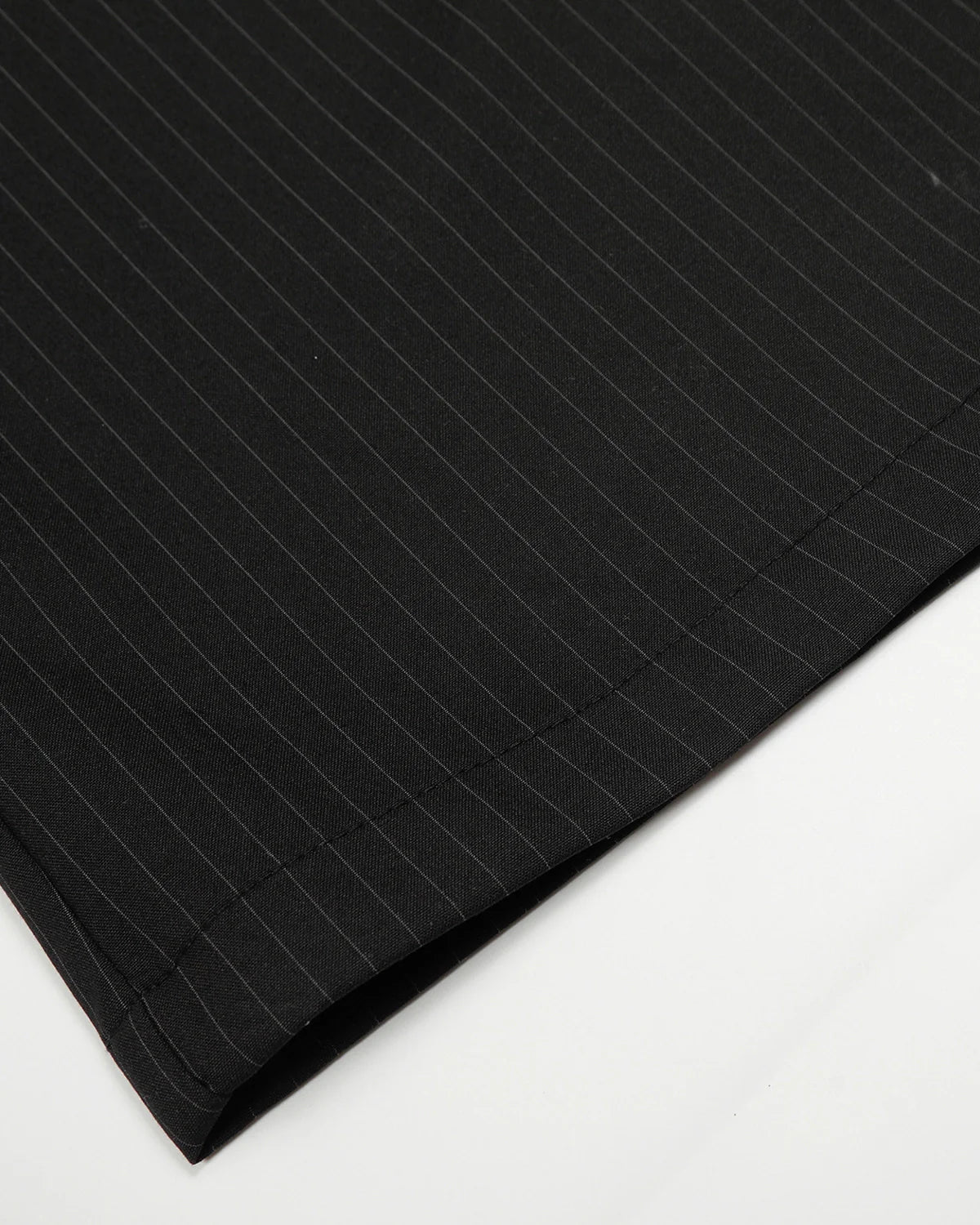 Black Striped Barrel Suit Pant | INFLATION Streetwear