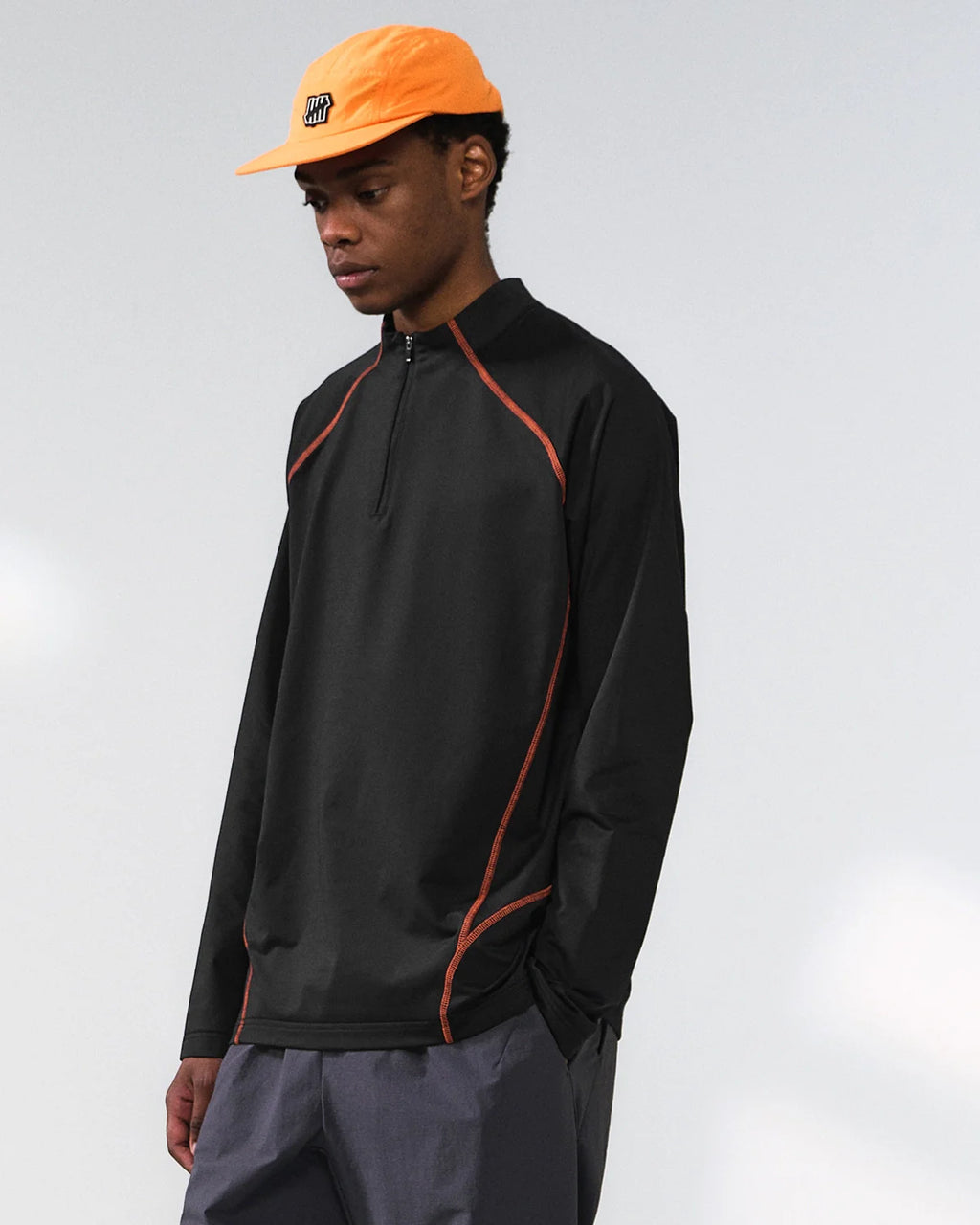 Quick-Dry Quarter Zip Up Long Sleeve Tee | INFLATION Streetwear