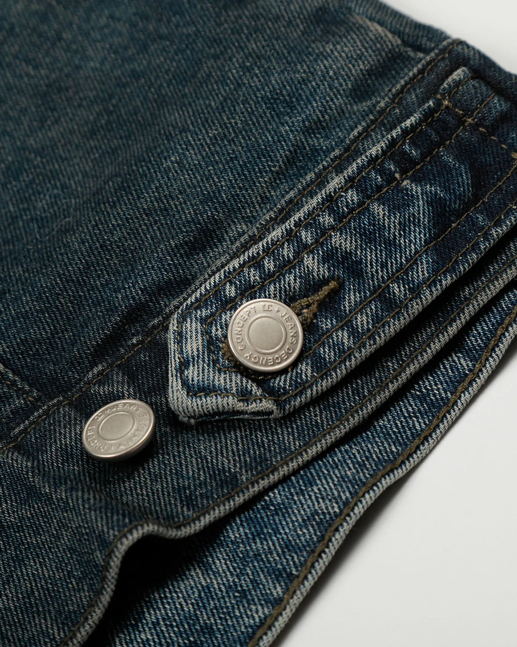 Acid Washed Cropped Denim Jacket | Inflation Streetwear